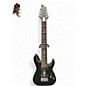 Used Schecter Guitar Research Damien Platinum 8 Black Solid Body Electric Guitar thumbnail