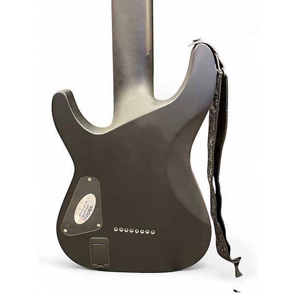 Used Schecter Guitar Research Damien Platinum 8 Black Solid Body Electric Guitar