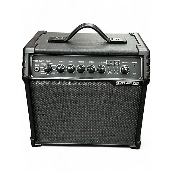 Used Line 6 Spider V 20 MkII 20w 1x8 Guitar Combo Amp