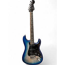 Used 2021 Fender American Ultra Stratocaster Denim Solid Body Electric Guitar
