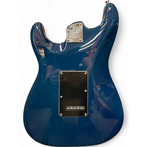 Used 2021 Fender American Ultra Stratocaster Denim Solid Body Electric Guitar