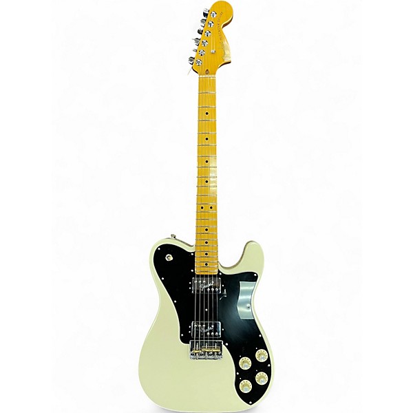 Used Fender AMERICAN PRO II TELECASTER DELUXE Olympic White Solid Body Electric Guitar
