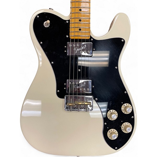 Used Fender AMERICAN PRO II TELECASTER DELUXE Olympic White Solid Body Electric Guitar