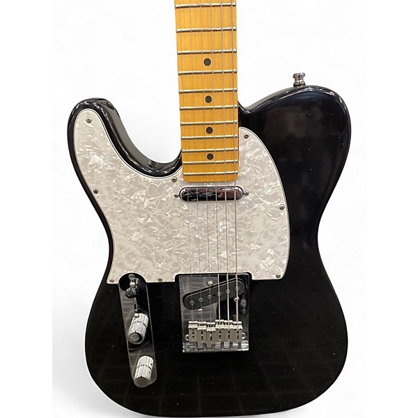 Used Fender Standard Telecaster Left Handed Black Electric Guitar