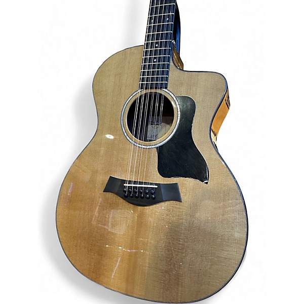 Used Taylor 254CE Plus Natural 12 String Acoustic Electric Guitar