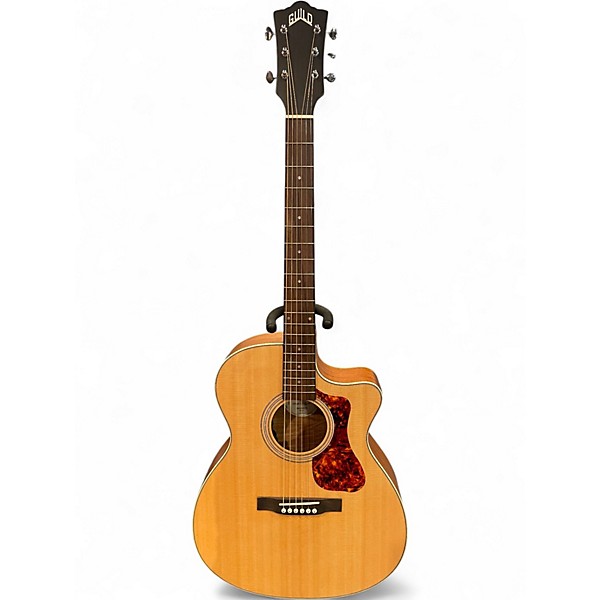 Used Guild OM240CE Natural Acoustic Electric Guitar