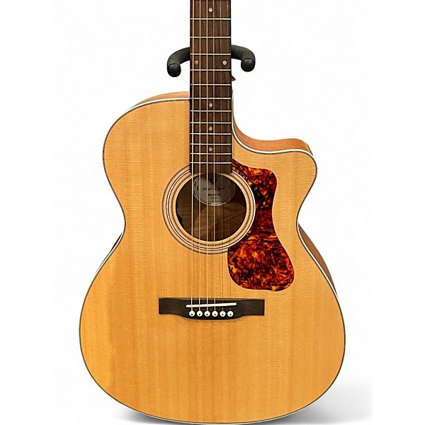 Used Guild OM240CE Natural Acoustic Electric Guitar