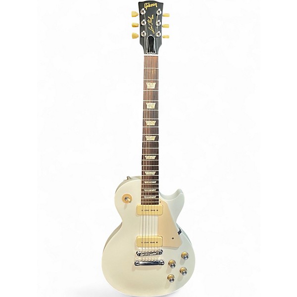 Used Gibson Les Paul Studio Worn White Solid Body Electric Guitar