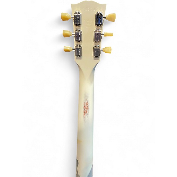 Used Gibson Les Paul Studio Worn White Solid Body Electric Guitar