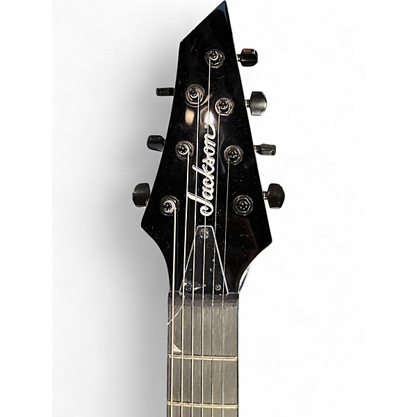 Used Jackson JS22-7 Dinky 7 String Black Solid Body Electric Guitar