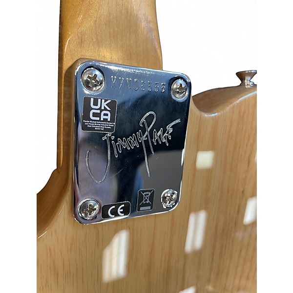 Used Fender Jimmy Page Mirror Telecaster Natural Solid Body Electric Guitar