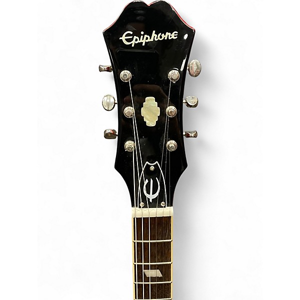 Used Epiphone Riviera Custom Burgundy Hollow Body Electric Guitar