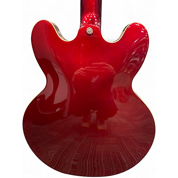 Used Epiphone Riviera Custom Burgundy Hollow Body Electric Guitar