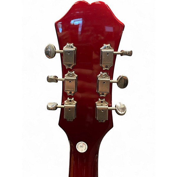 Used Epiphone Riviera Custom Burgundy Hollow Body Electric Guitar