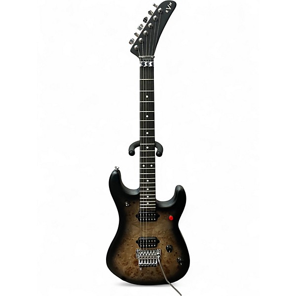 Used EVH 5150 DELUXE POPLAR BURL Trans Black Solid Body Electric Guitar