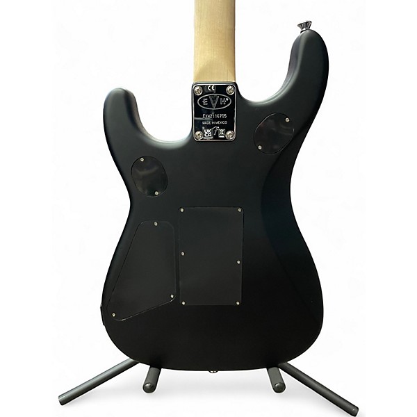 Used EVH 5150 DELUXE POPLAR BURL Trans Black Solid Body Electric Guitar