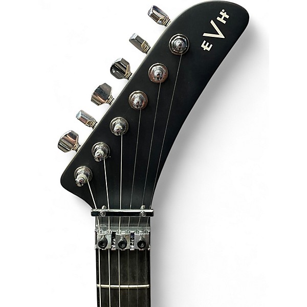 Used EVH 5150 DELUXE POPLAR BURL Trans Black Solid Body Electric Guitar