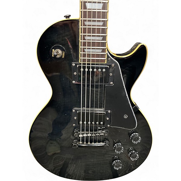 Used Epiphone LES PAUL LIMITED EDITION STANDARD TRANS BLACK Solid Body Electric Guitar