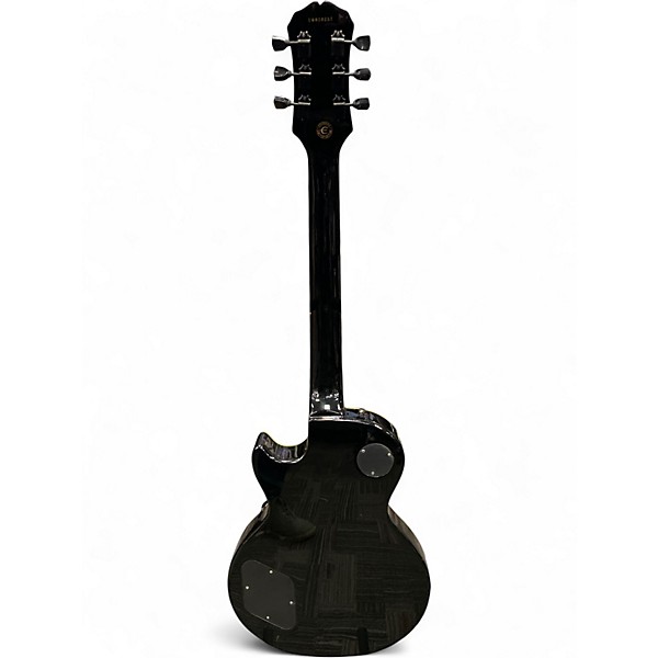 Used Epiphone LES PAUL LIMITED EDITION STANDARD TRANS BLACK Solid Body Electric Guitar