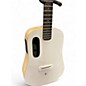 Used LAVA MUSIC Lava me Play Light Peach-Frost White Acoustic Electric Guitar thumbnail