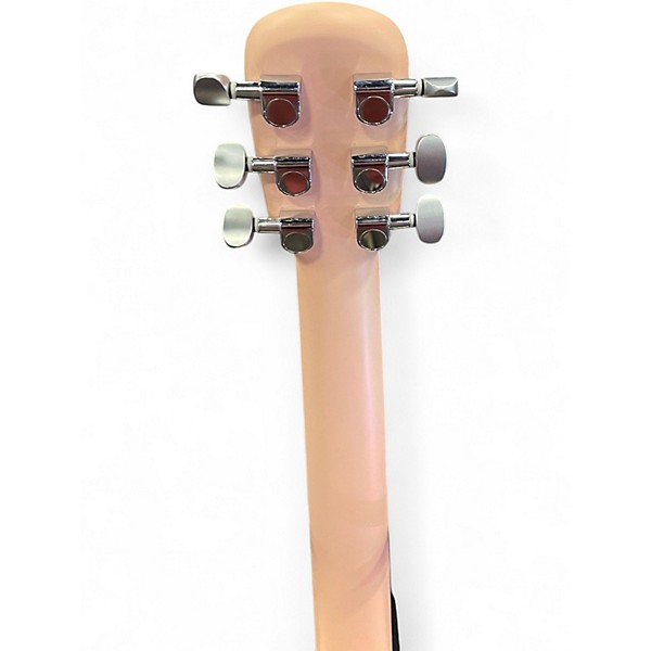 Used LAVA MUSIC Lava me Play Light Peach-Frost White Acoustic Electric Guitar
