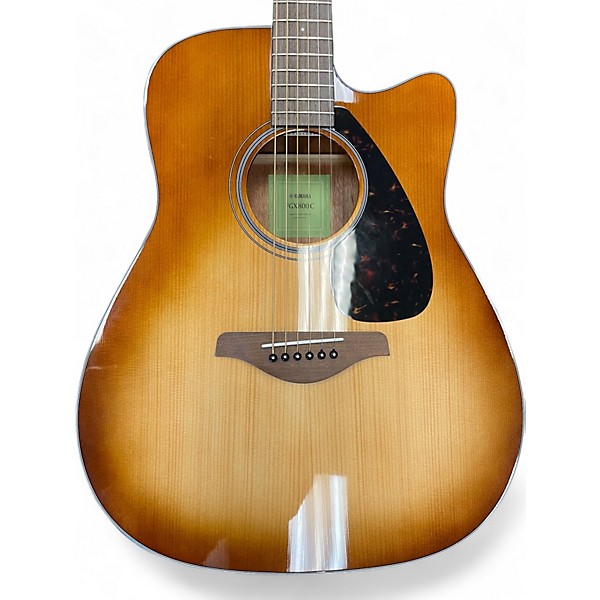 Used Yamaha FGX800C Tobacco Burst Acoustic Electric Guitar