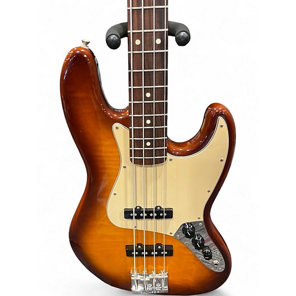 Used Fender JAZZ BASS FMT BOURBON BURST Electric Bass Guitar