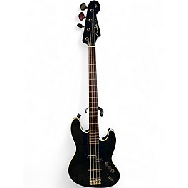 Used 2018 Fender Aerodyne Jazz Bass Black Electric Bass Guitar