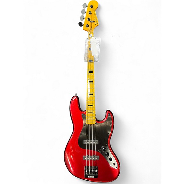 Used Fender JAZZ BASS RED Electric Bass Guitar