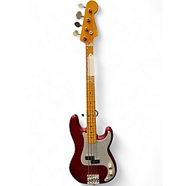 Used Fender P BASS RED Electric Bass Guitar