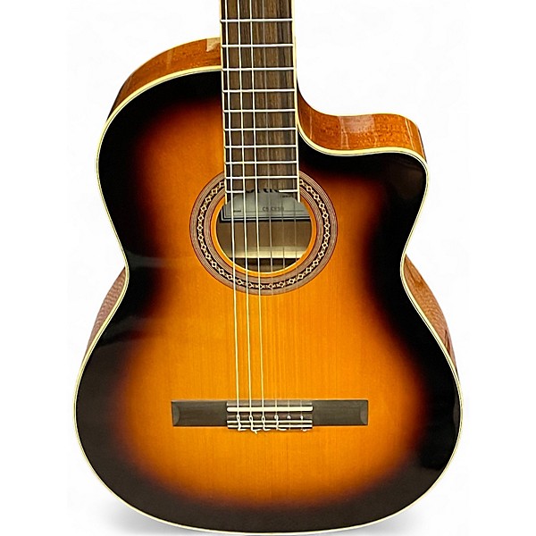 Used Cordoba C5-CE Sunburst Classical Acoustic Electric Guitar
