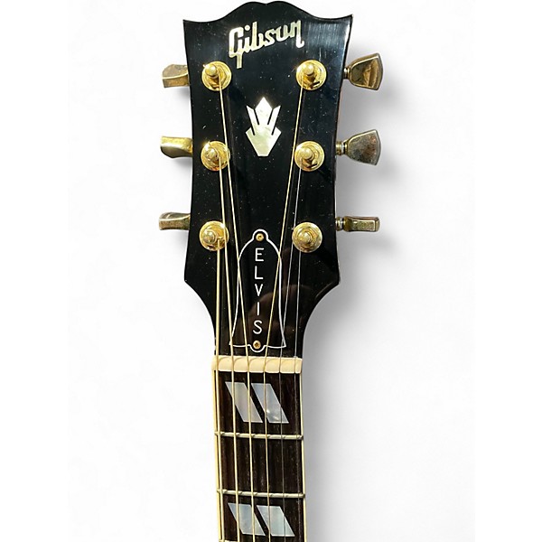 Used Gibson Custom Elvis Dove Black Acoustic Electric Guitar
