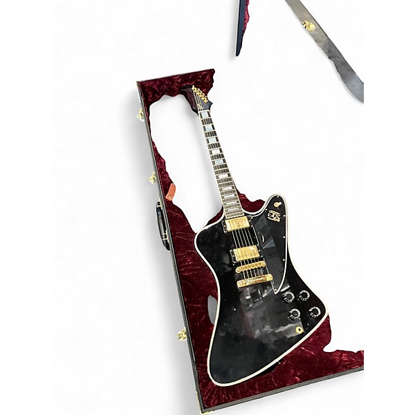 Used Gibson Firebird Custom Black Solid Body Electric Guitar