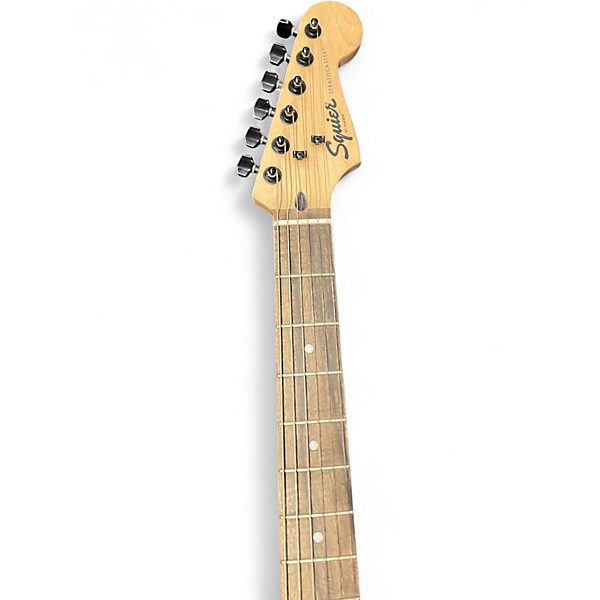 Used 2020 Squier stratocaster black sparkle Solid Body Electric Guitar