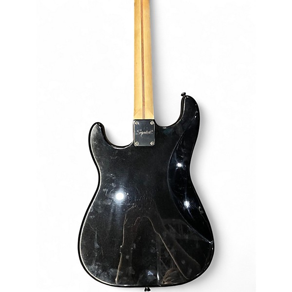 Used 2020 Squier stratocaster black sparkle Solid Body Electric Guitar