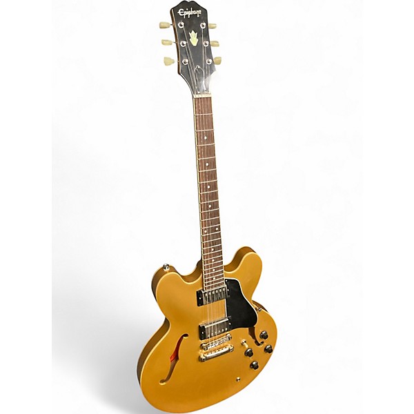 Used Epiphone ES335 Gold Hollow Body Electric Guitar
