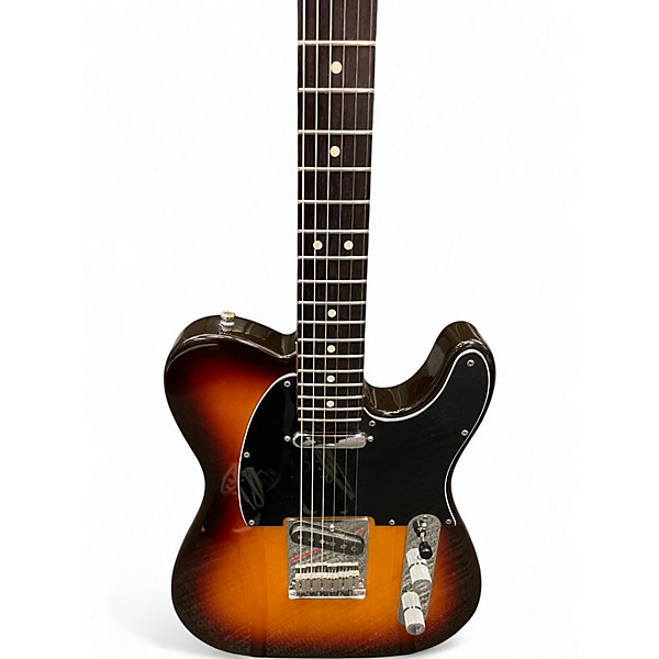Vintage 1980 Fender Telecaster 3 Tone Sunburst Solid Body Electric Guitar