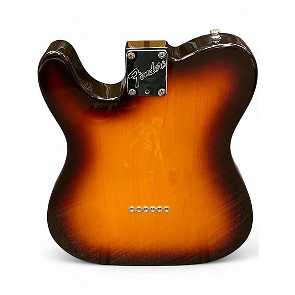 Vintage 1980 Fender Telecaster 3 Tone Sunburst Solid Body Electric Guitar