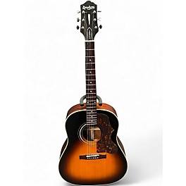 Used Epiphone Masterbilt AJ45me Tobacco Sunburst Acoustic Electric Guitar