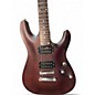 Used Schecter Guitar Research Omen 6 Diamond Series Brown Solid Body Electric Guitar