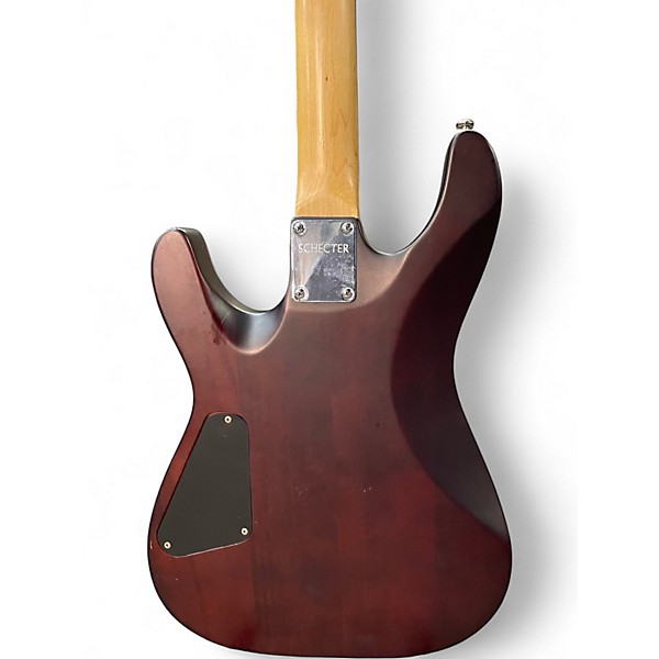 Used Schecter Guitar Research Omen 6 Diamond Series Brown Solid Body Electric Guitar