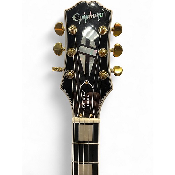 Used Epiphone LES PAUL CUSTOM Ebony Solid Body Electric Guitar
