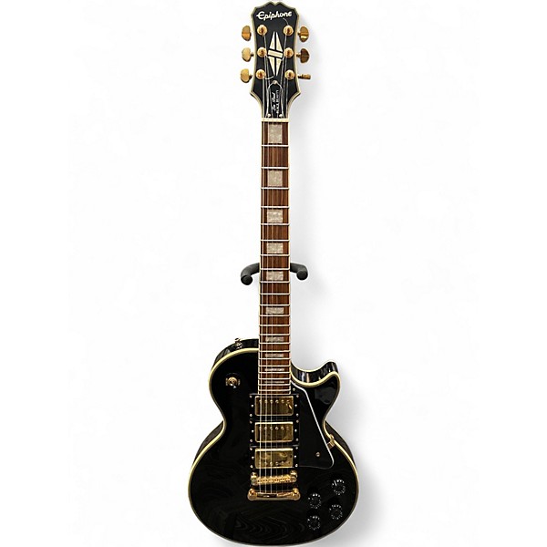 Used Epiphone Les Paul Black Beauty 3 Black and Gold Solid Body Electric Guitar