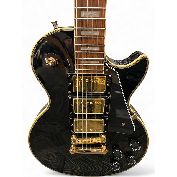 Used Epiphone Les Paul Black Beauty 3 Black and Gold Solid Body Electric Guitar