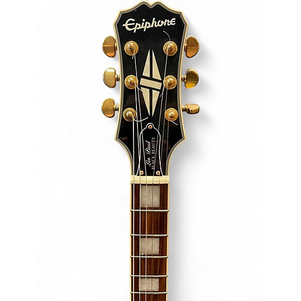 Used Epiphone Les Paul Black Beauty 3 Black and Gold Solid Body Electric Guitar