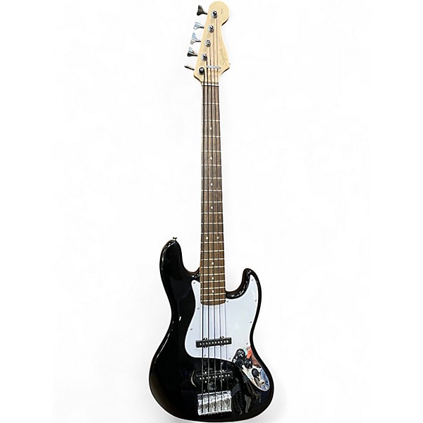 Used Squier Affinity Jazz Bass V 5 String Black Electric Bass Guitar