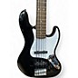Used Squier Affinity Jazz Bass V 5 String Black Electric Bass Guitar