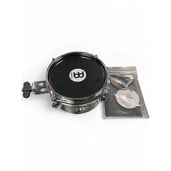 Used MEINL 6in Drummer Snare Timbale Black Drum