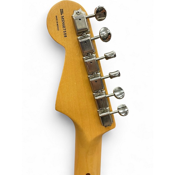 Used Fender Artist Series Buddy Guy Polka Dot Stratocaster Black With White Polka Dots Solid Body Electric Guitar