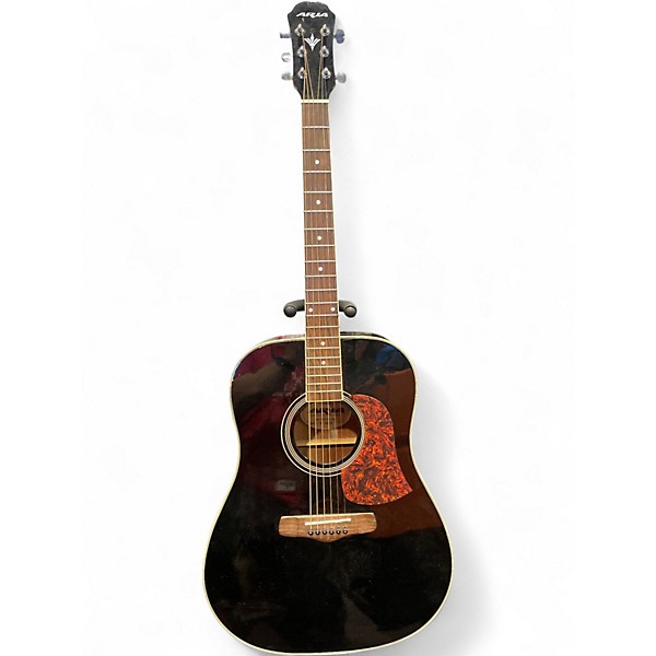 Used Aria AW50BK Black Acoustic Guitar